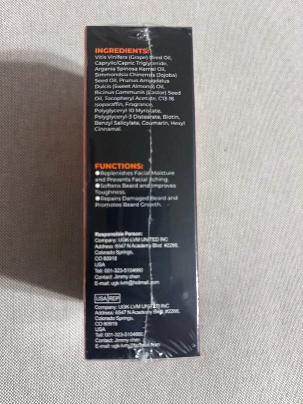 First Melody 2X Biotin Beard Growth Balm Castor Oil 60g 2oz New